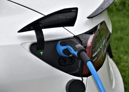 black and blue vacuum cleaner